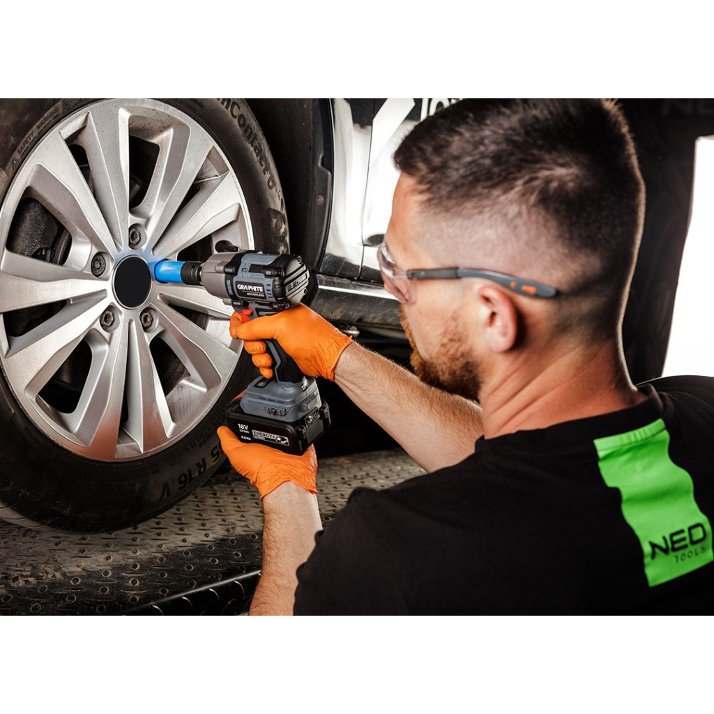 Гайковерт Energy+ 18V, безщітковий, 2600об/хв, 450Нм, 1/2", 3 швидкості, 1.24кг (без АКБ та ЗП) Graphite (58G038) - изображение 6