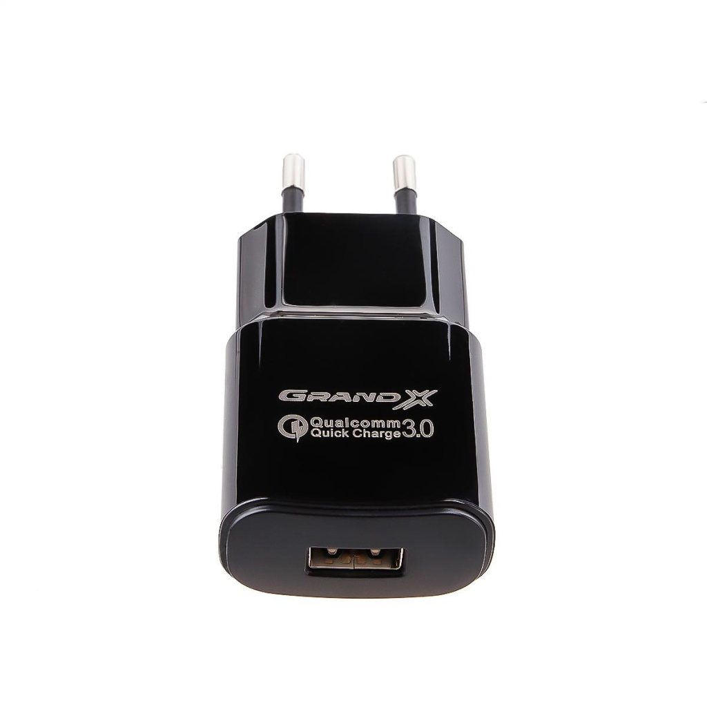 Зарядний пристрій Grand-X Quick Charge QС3.0, + cable USB -> Type C 1m (CH-550TC) - зображення 5