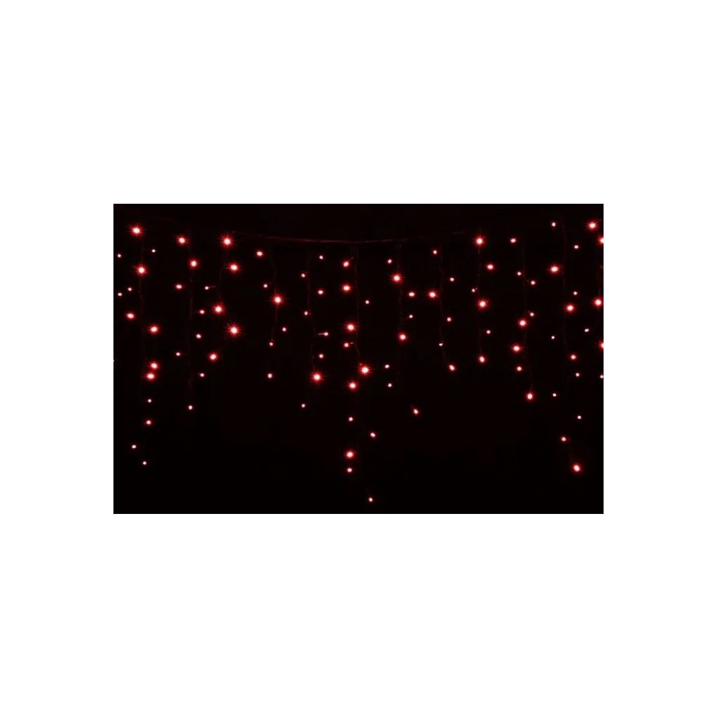 Гірлянда Delux Icicle 120LED 2x0.9m червоний/чорний IP44 EN (90009069) - зображення 1