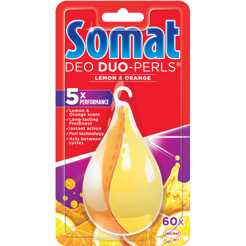 Освіжувач для посудомийних машин Somat Deo Duo-Pearls Lemon & Orange (9000101000436) - зображення 1