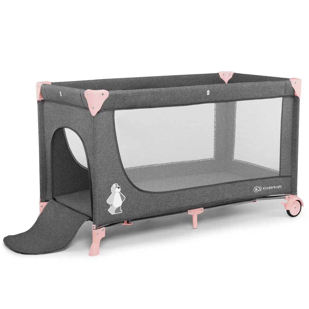 Ліжечко Kinderkraft манеж Joy Pink (5902533911257) - зображення 4