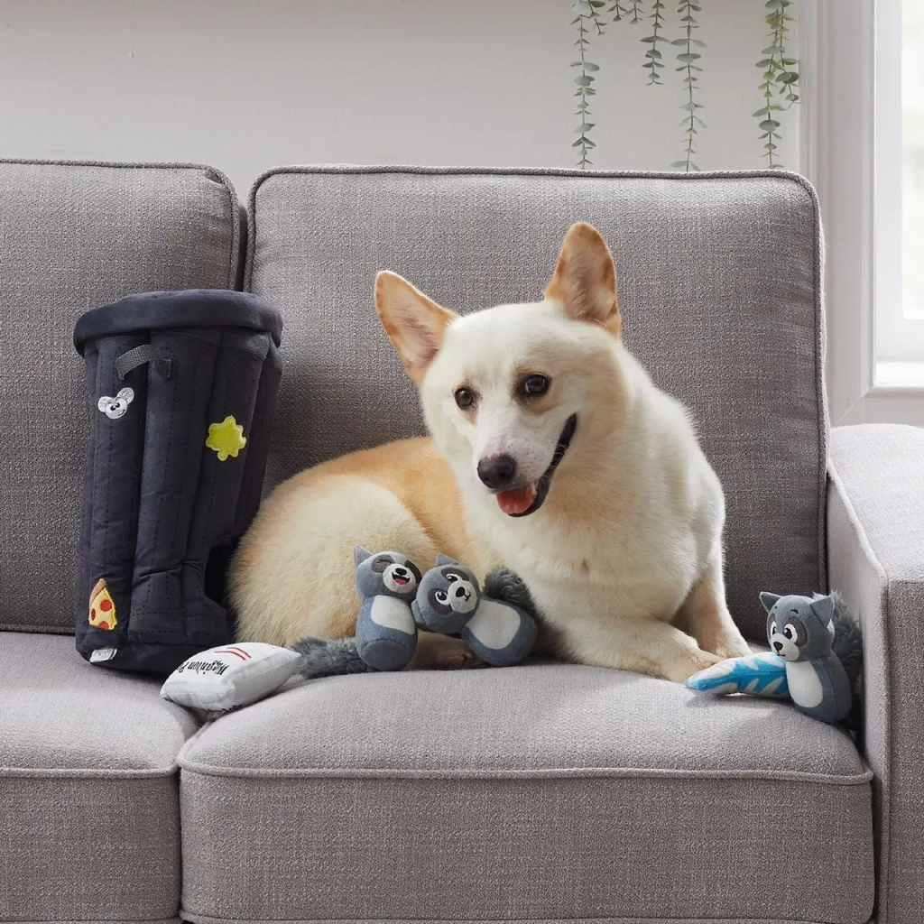 Іграшка для собак Outward Hound Єнот пазл-схованка сіра (0700603704984) - изображение 8