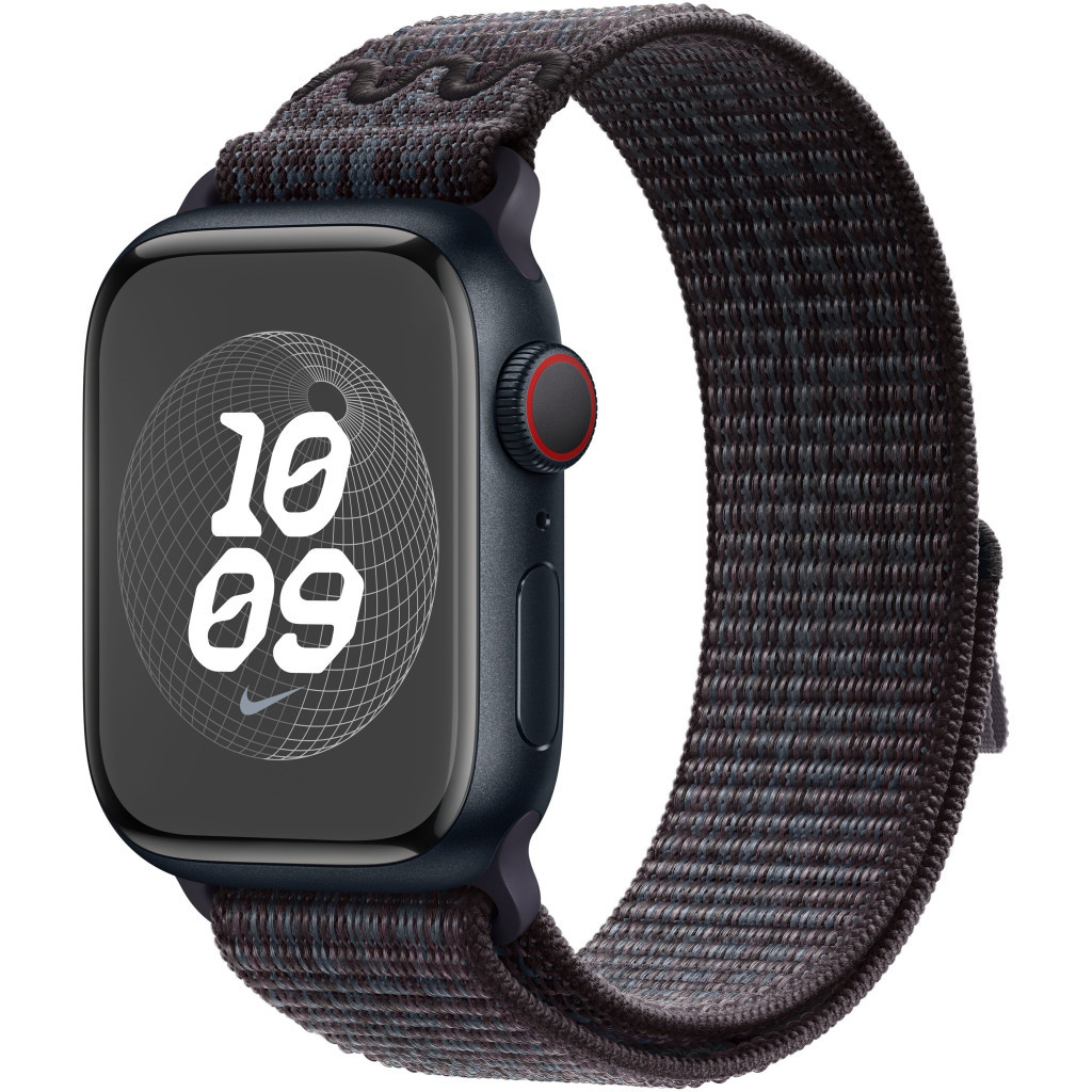 Ремінець до смарт-годинника Apple 41mm Black/Blue Nike Sport Loop (MUJV3ZM/A) - изображение 4