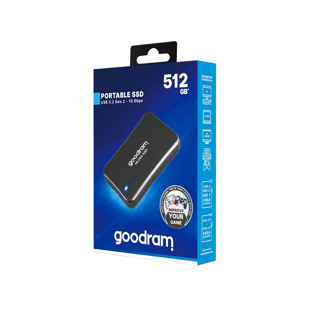 Накопичувач SSD USB 3.2 512GB HL200 Goodram (SSDPR-HL200-512) - зображення 5