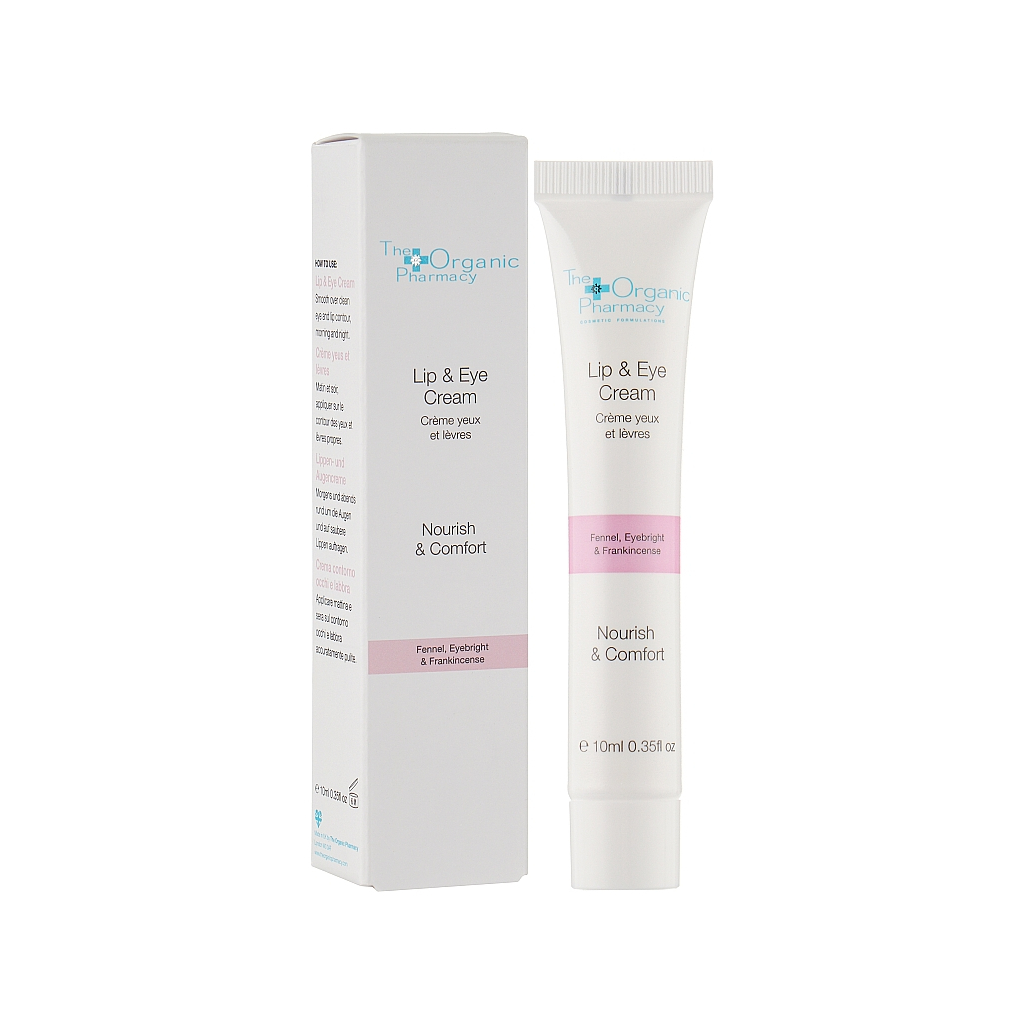 Крем для шкіри навколо очей The Organic Pharmacy Lip & Eye Cream 10 мл (5060063492261) - изображение 2