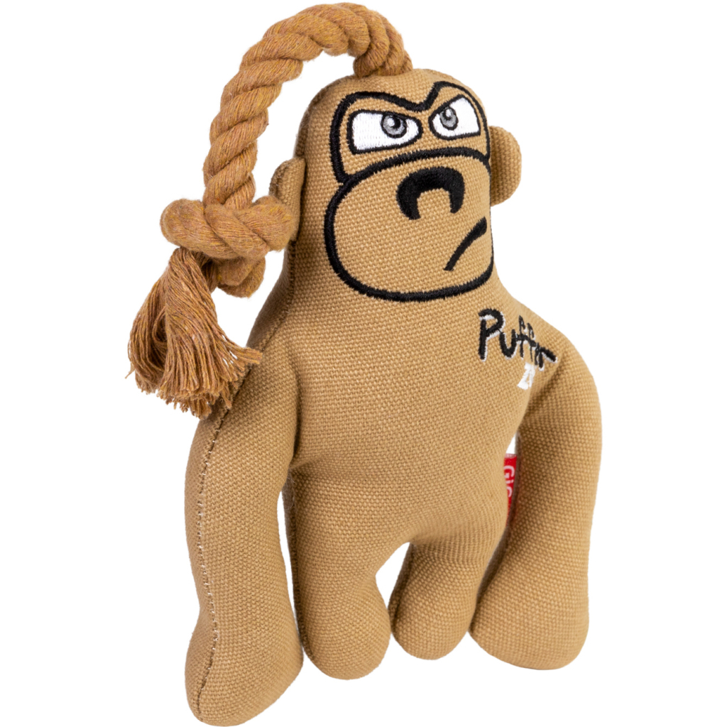 Іграшка для собак GiGwi Puffer zoo Мавпа з пищалкою 31 см (2317) - зображення 1