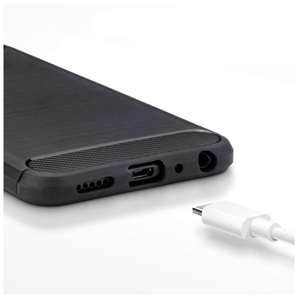 Чохол до мобільного телефона Laudtec для Huawei Y7 Prime 2018 Carbon Fiber (Black) (LT-YP2018) - зображення 7