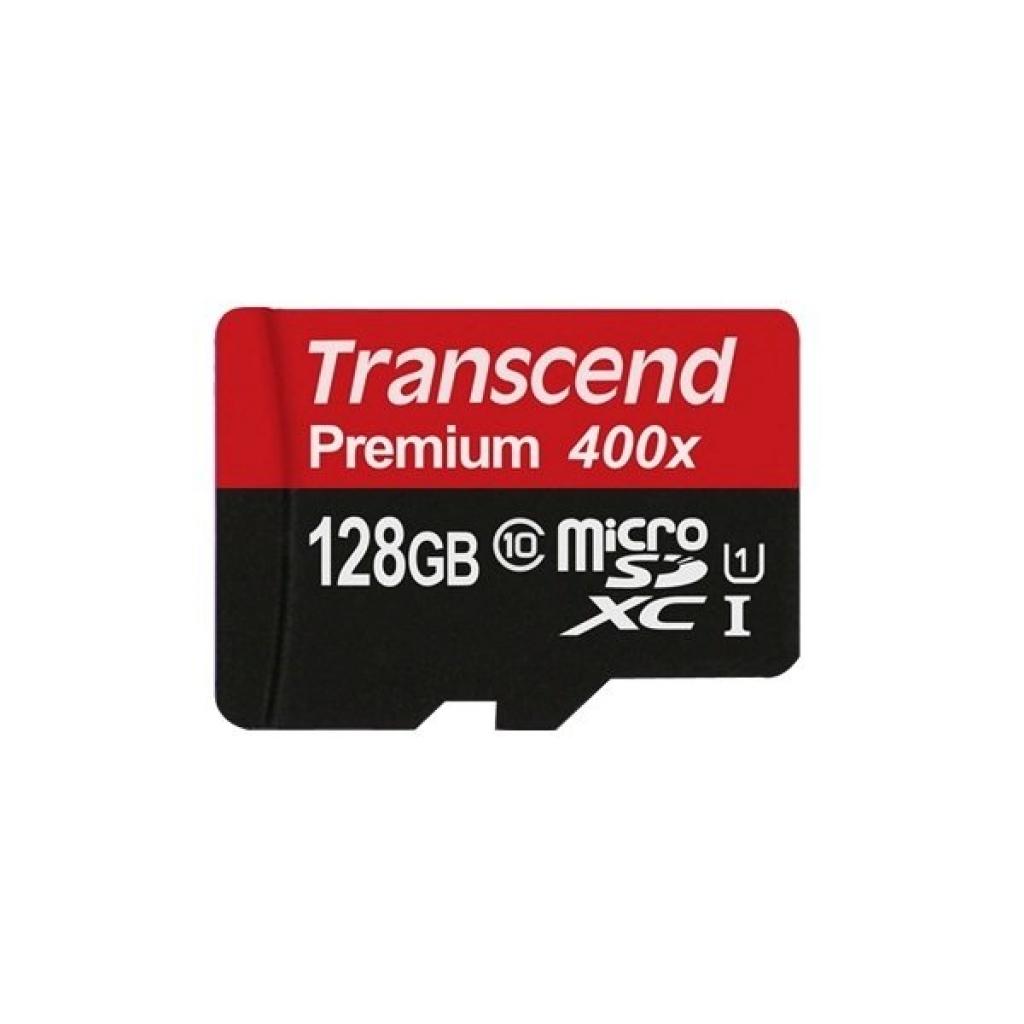 Карта пам'яті Transcend 128GB microSDXC class 10 UHS-I (TS128GUSDU1) - зображення 1