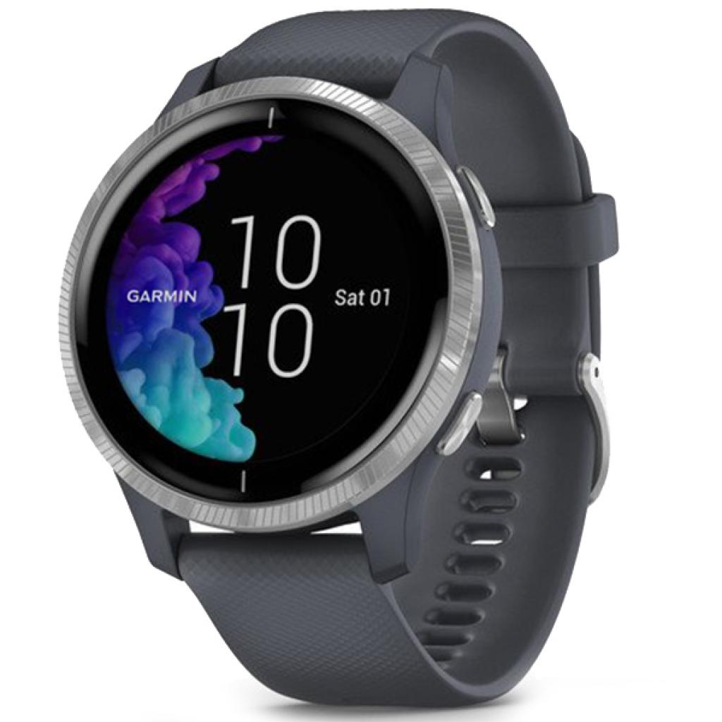 Смарт-годинник Garmin Venu, Blue Granite/Silver (010-02173-03) - зображення 1