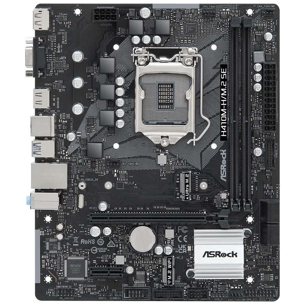 Материнська плата ASRock H410M-H/M.2 SE - зображення 1