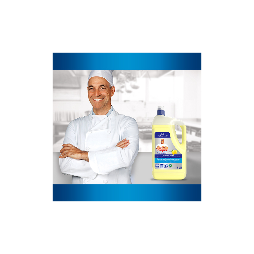 Засіб для миття підлоги Mr. Proper Professional Універсальний Лимон 5 л (8700216250313) - зображення 4