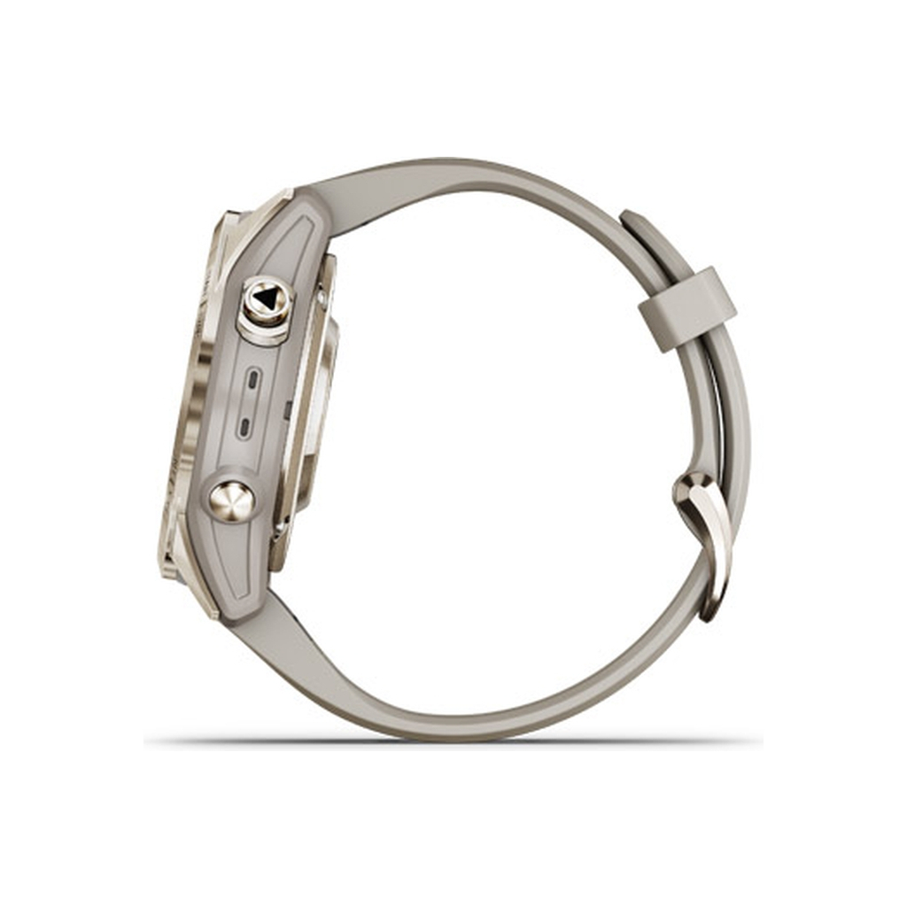 Смарт-годинник Garmin fenix 7S Pro Saph Solar, Soft Gold SS w/ Lt. Sand Band, GPS (010-02776-15) - зображення 4