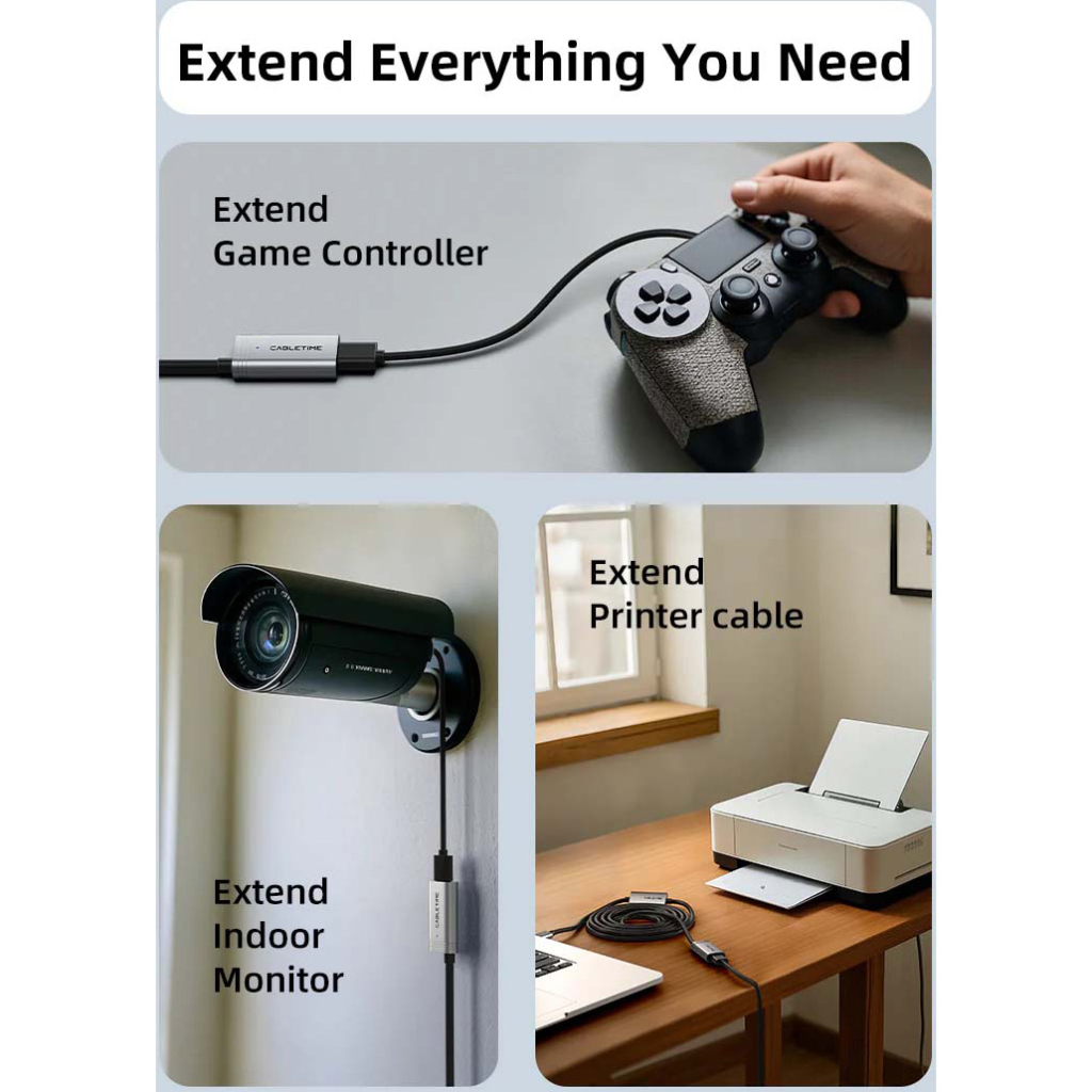 Дата кабель USB 3.0 AM/AF 20.0m active Cabletime (CA915194) - зображення 4