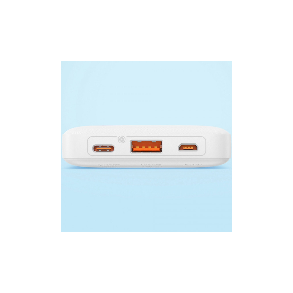 Батарея універсальна Baseus 10000mAh Airpow 20W, PD, QC, White (PPQD090002) - зображення 10