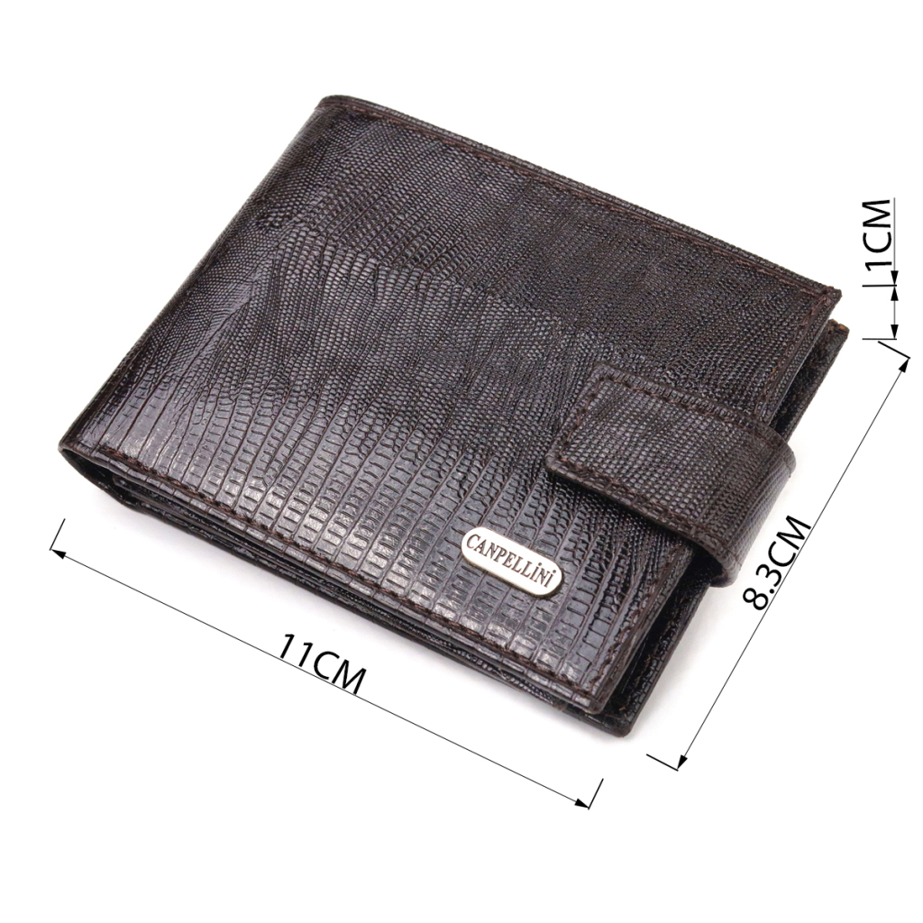 Гаманець Canpellini З натуральної шкіри Коричневий (21507) - зображення 3