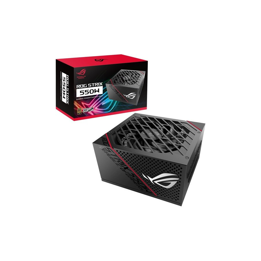 Блок живлення ASUS ROG STRIX (550W), >90, 80+ Gold, 135mm, 1xMB 24pin(20+4), 2xCPU 8pin(4+4), 3xMolex, 8xSATA, 2xP (90YE00A2-B0NA00) - изображение 12