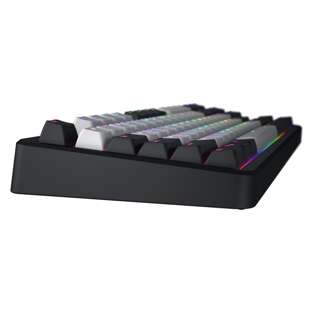 Клавіатура Hator Rockfall 3 Mecha TKL QMK/VIA Orange Wireless Black (HTK850UA) - зображення 4