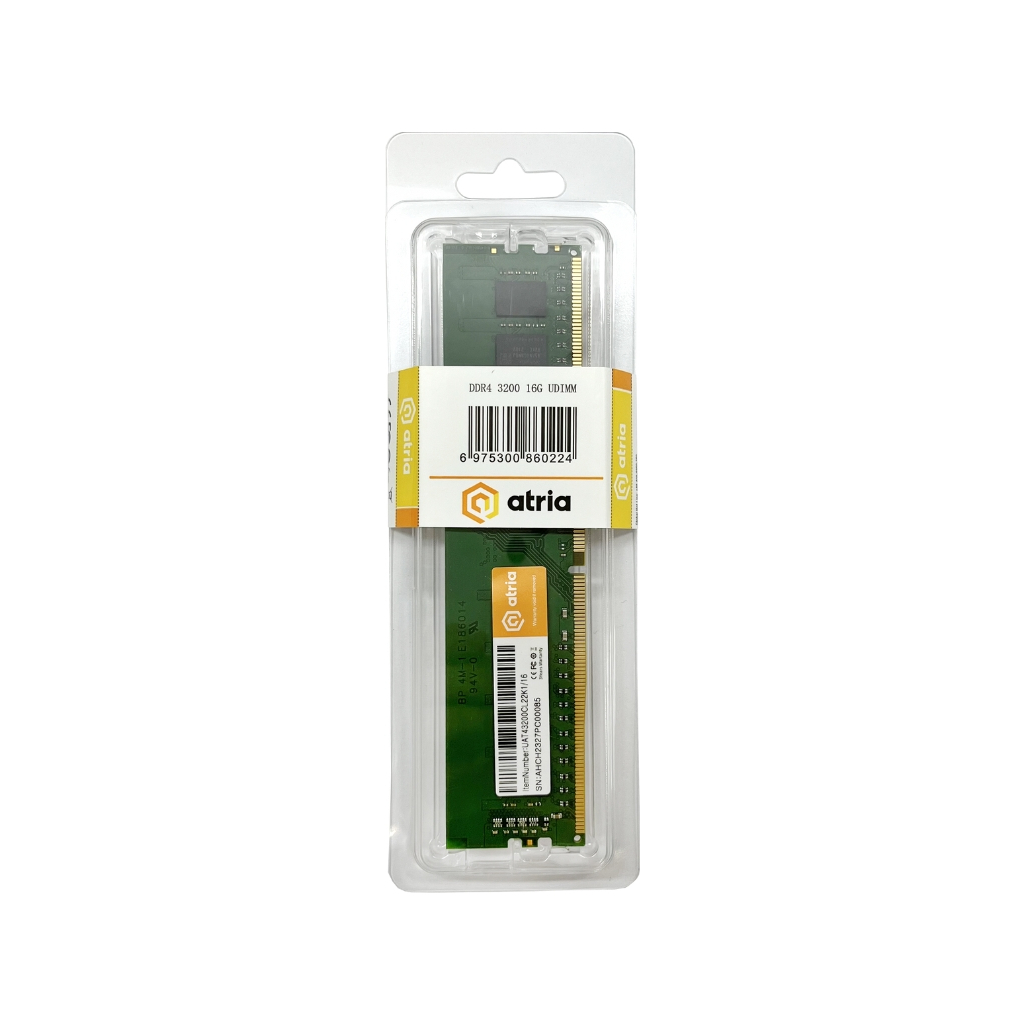 Модуль пам'яті для комп'ютера DDR4 16GB 3200 MHz ATRIA (UAT43200CL22K1/16) - зображення 3
