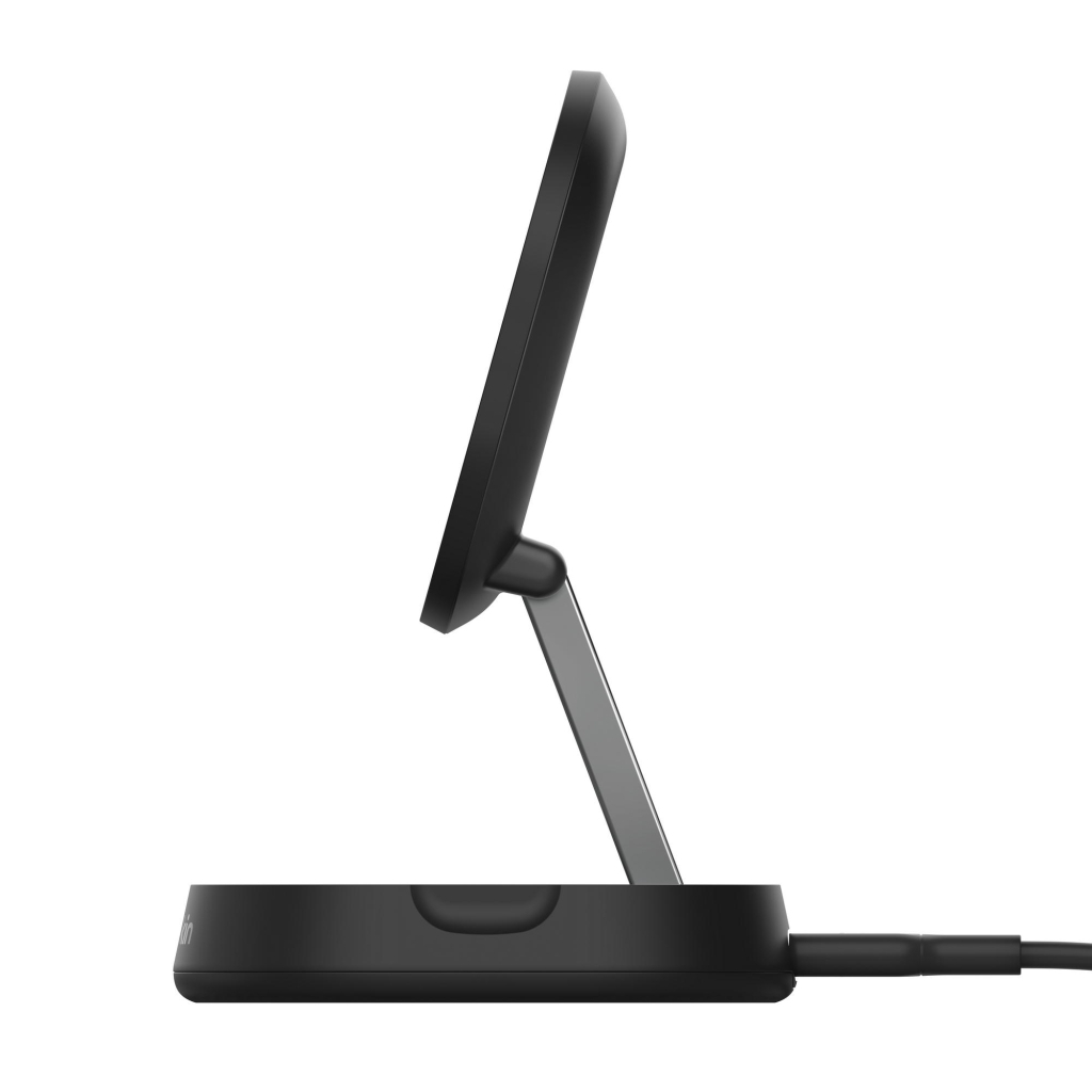 Зарядний пристрій Belkin 15W Magnetic Stand Qi2 black (WIA008BTBK) - зображення 7