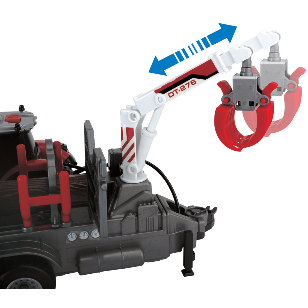 Спецтехніка Dickie Toys Трактор Месі Фергюсон 8737 з причепом для дерев (3737003) - зображення 5