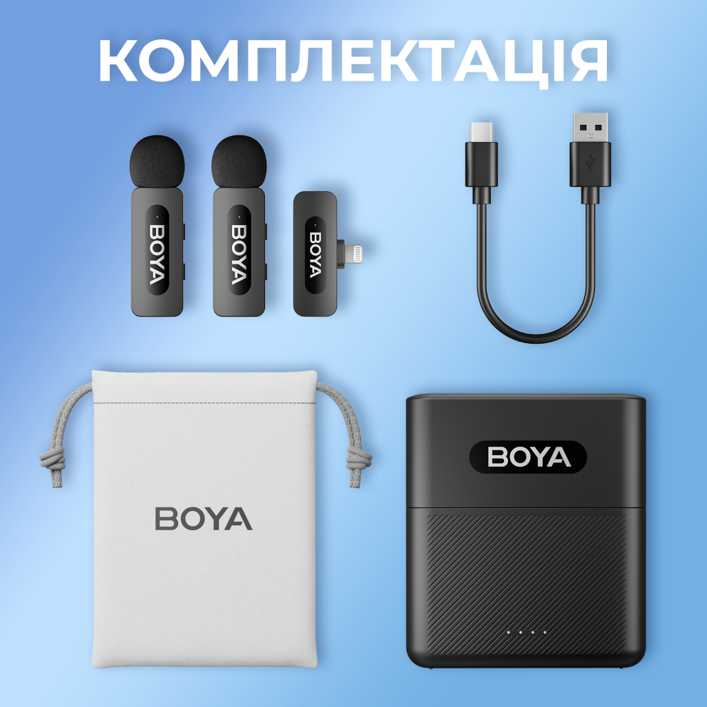 Мікрофон Boya BY-V3 Lightning Black (BY-V3) - изображение 17
