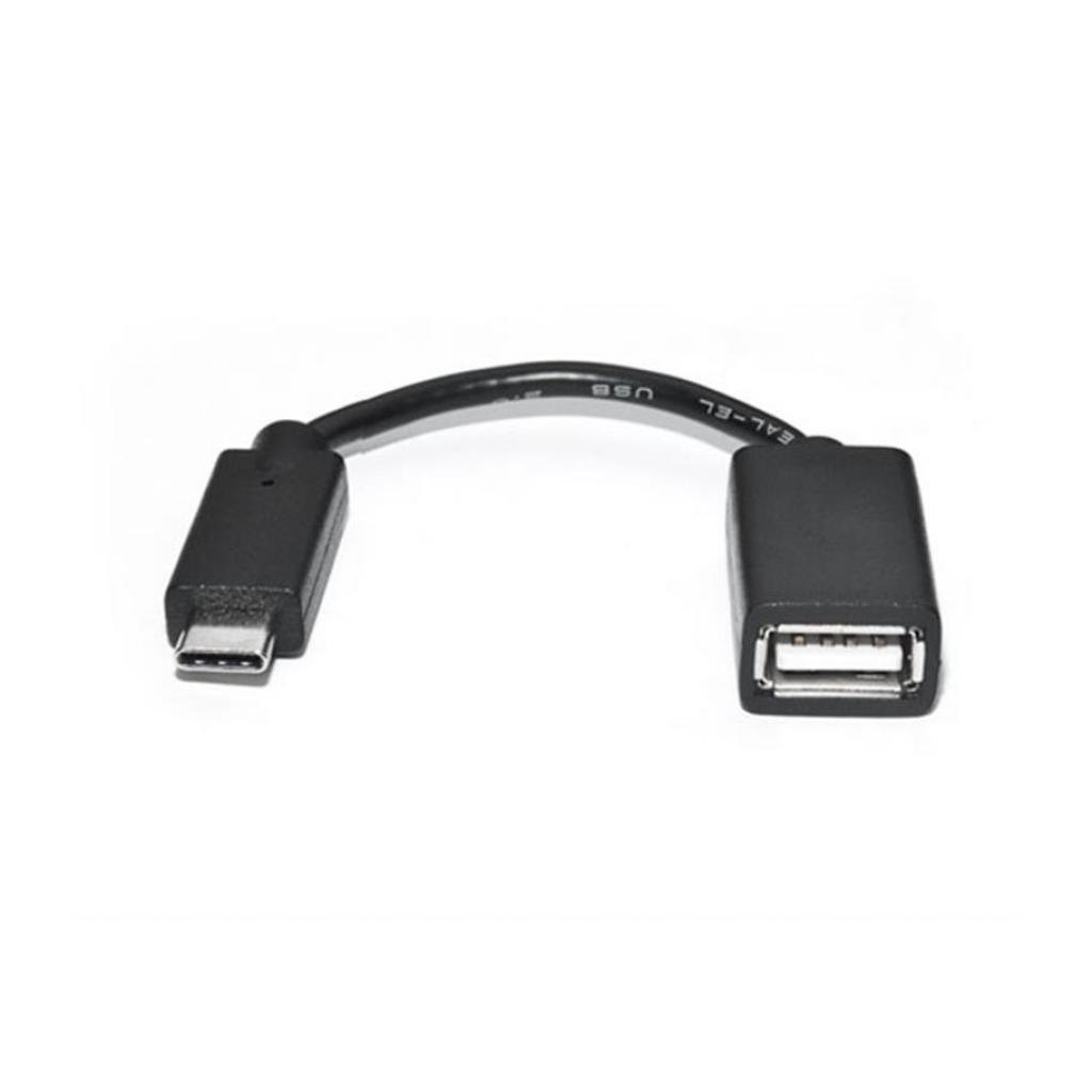Перехідник OTG USB 2.0 AF to USB-C 0.1m REAL-EL (EL123500030) - зображення 1