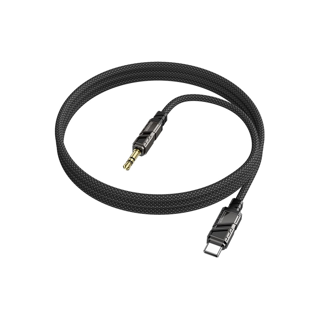 Кабель мультимедійний USB-C to 3.5mm M 1.0m black BOROFONE (6941991117763) - изображение 4