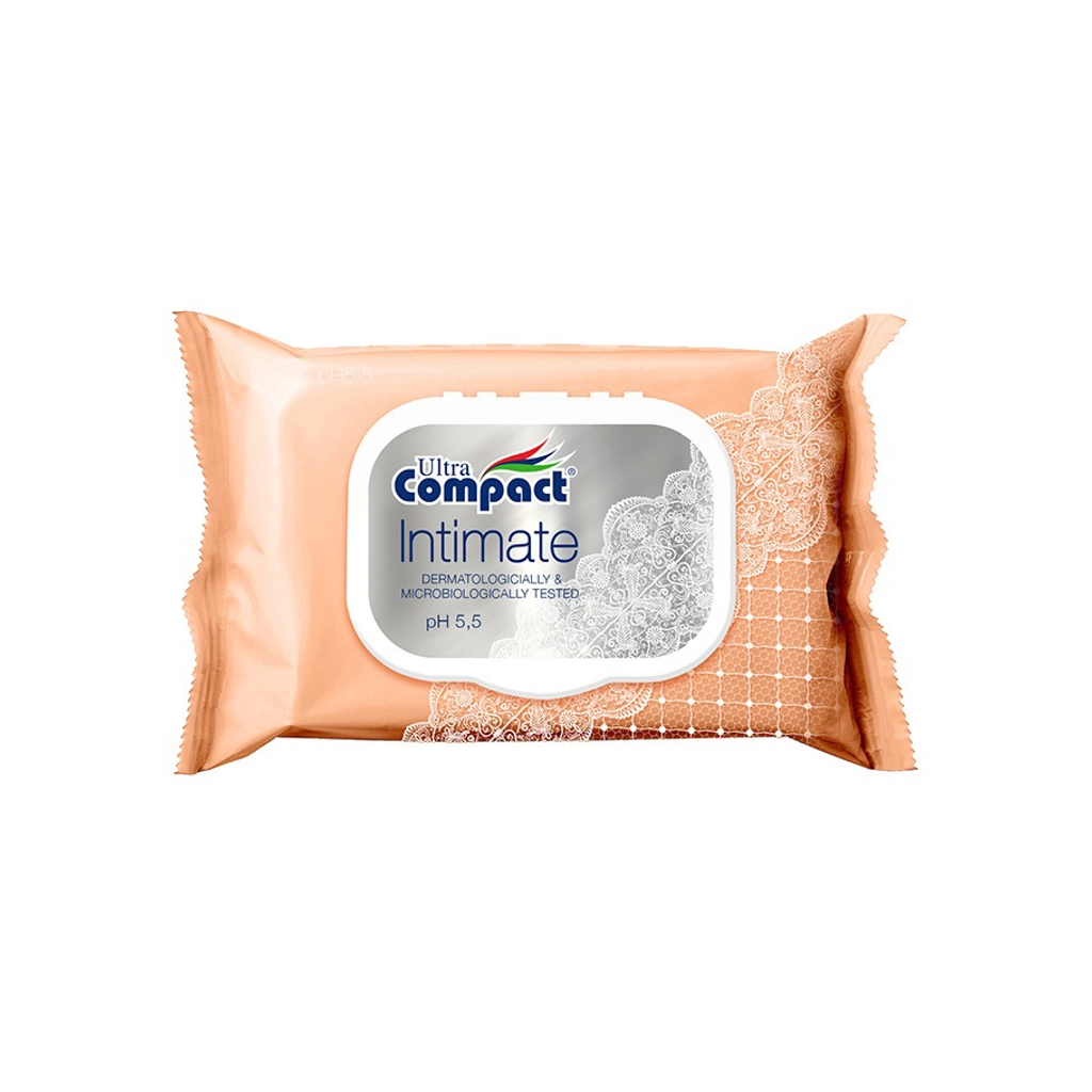 Дитячі вологі серветки Ultra Compact Intimate з клапаном 3 пачки по 25 шт (2000998940706) - зображення 1