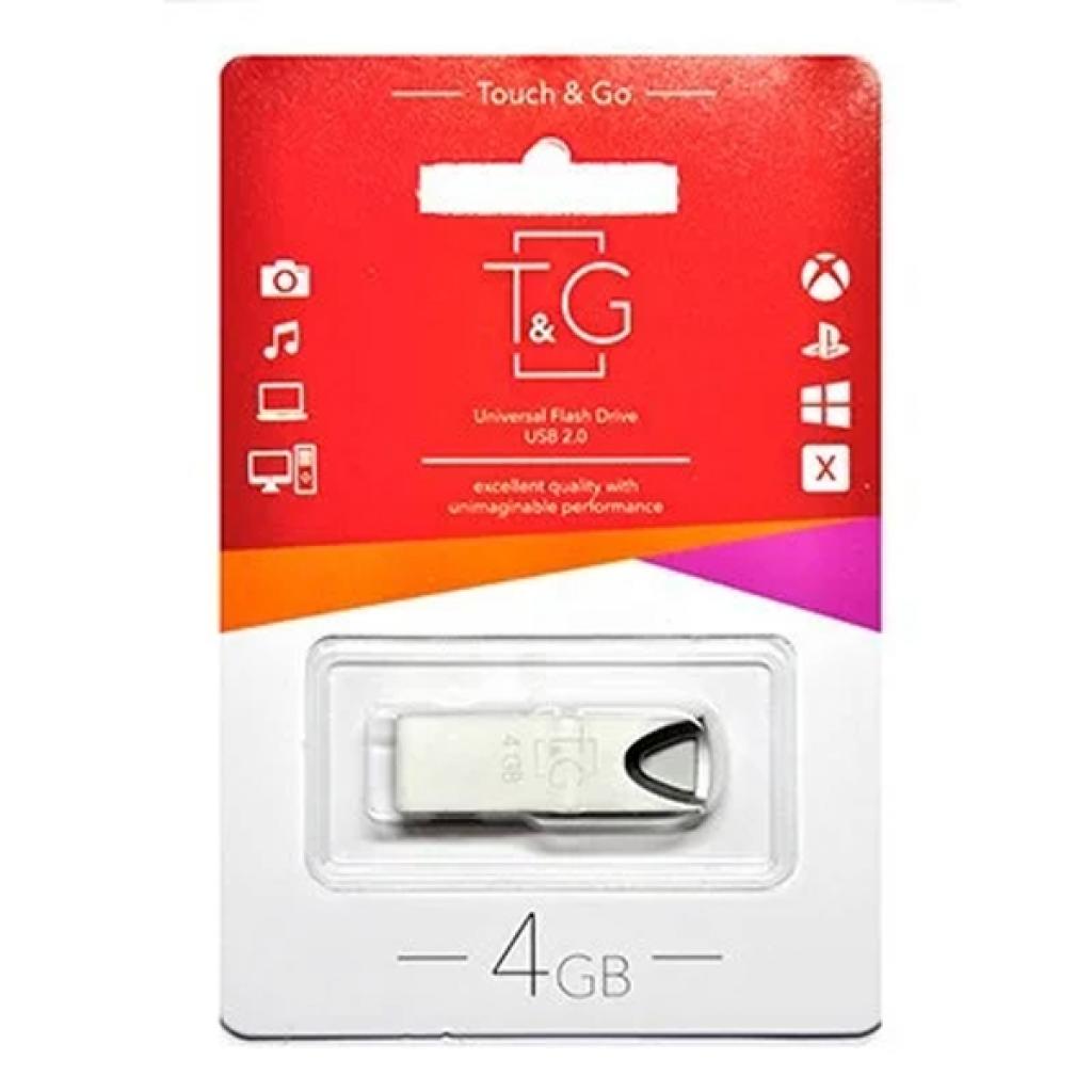 USB флеш накопичувач T&G 4GB 117 Metal Series Silver USB 2.0 (TG117SL-4G) - зображення 2