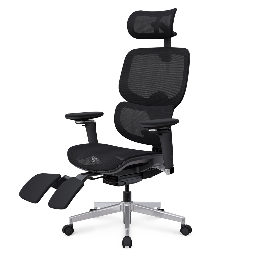 Офісне крісло Mealux D2 Air Plus Black (HF-D2 Plus M/B) - зображення 3