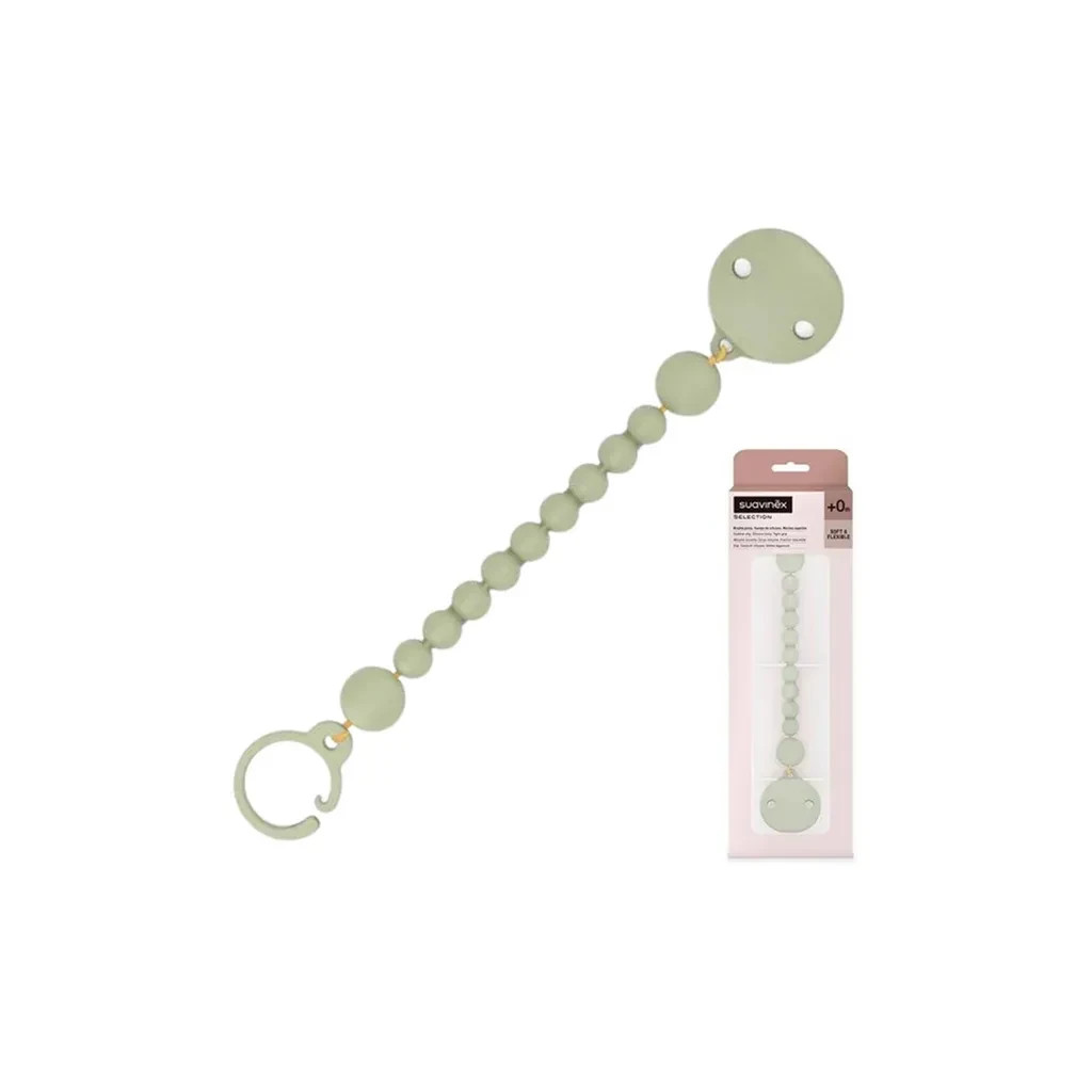 Кліпса для пустушок Suavinex силіконова, "Colour Essence"/зелена (401521) - зображення 3