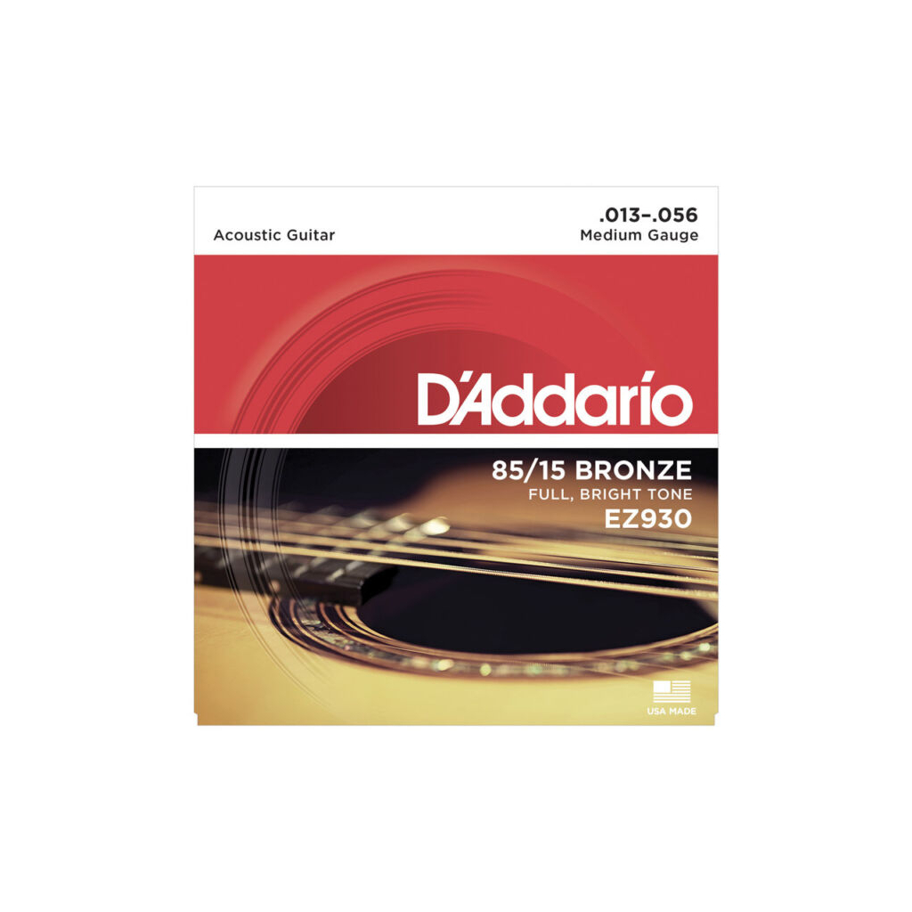 Струни для гітари D'Addario 85/15 Bronze Medium (13-56) (EZ930) - зображення 1