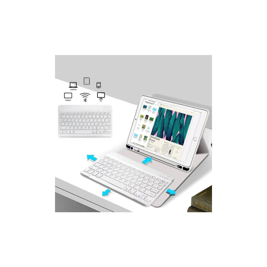 Чохол до планшета BeCover Keyboard Apple iPad 10.2 2019/2020/2021 Gray (711135) - зображення 5