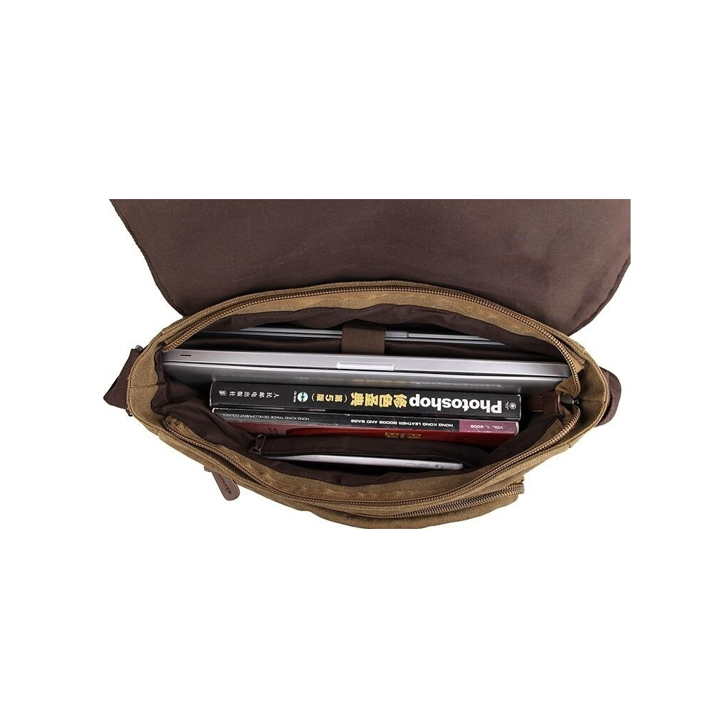 Сумка Vintage Коричнева (14588) - зображення 11