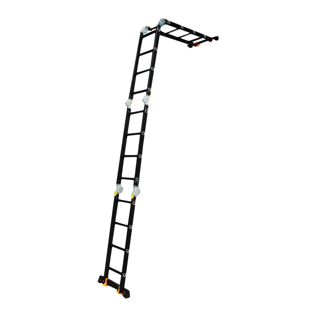 Драбина GTM трансформер 4*4сх. 1,17-4,6м анодований алюміній (KMP404A) - зображення 4