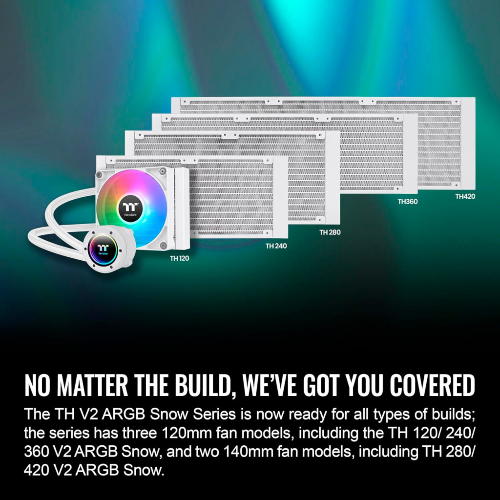Система рідинного охолодження ThermalTake TH360 V2 ARGB Sync Snow Edition (CL-W365-PL12SW) - зображення 7