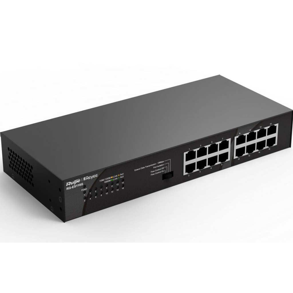 Комутатор мережевий Ruijie Networks RG-ES116G - зображення 3