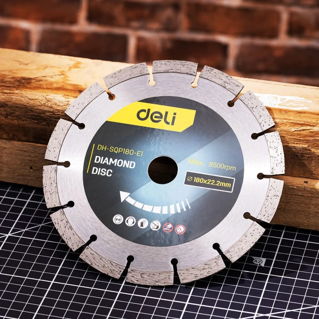 Круг відрізний Deli 180 x 22,2 мм для сухого різу (EDH-SQP180-E1) - зображення 2