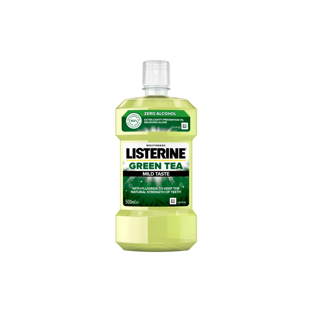 Ополіскувач для порожнини рота Listerine Зелений чай 500 мл (3574661253404/3574661253411) - зображення 1