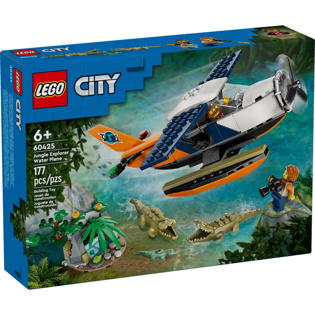 Конструктор LEGO City Водний літак для дослідження джунглів (60425) - зображення 1