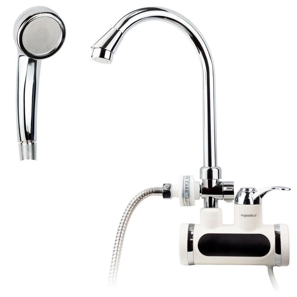 Проточний водонагрівач AQUATICA JZ 3.0кВт 0.4-5бар для ванн (9793213) - зображення 1