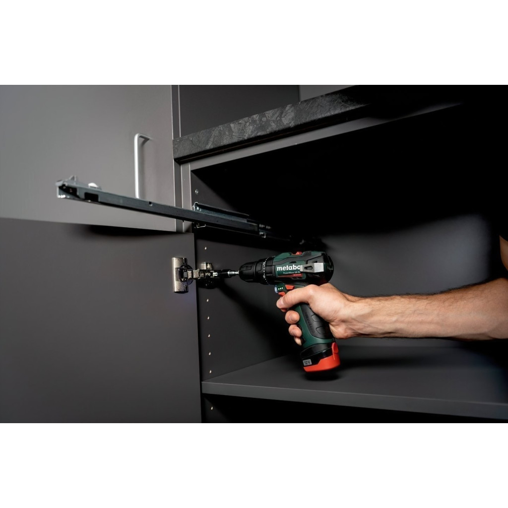 Шуруповерт Metabo PowerMaxx SB BL 12В, 2х2Ah, 20·38Нм, 0-400·0-1500об/хв (601784500) - зображення 3