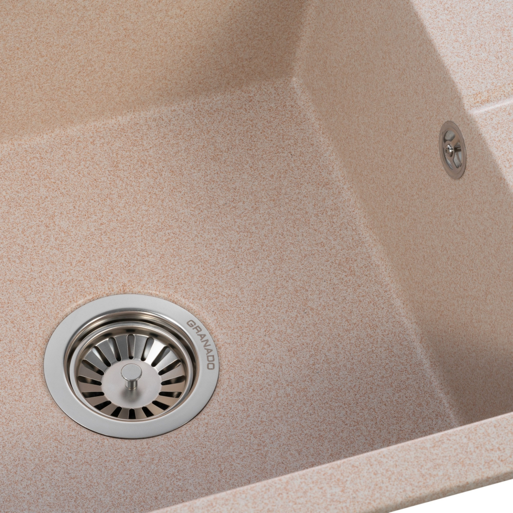 Мийка кухонна GRANADO NAVIA avena з сифоном (775*495mm.) (gr3802) - зображення 5