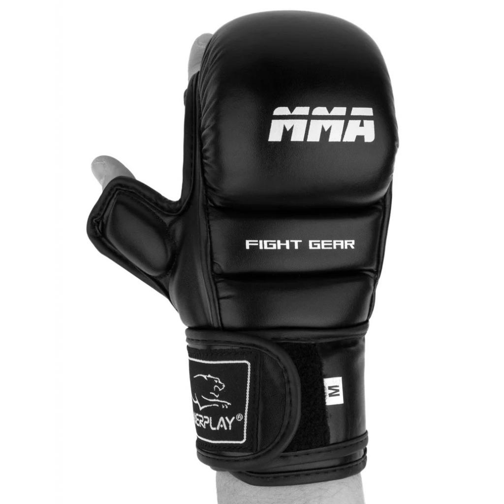 Рукавички для MMA PowerPlay 3026 XL Black (PP_3026_XL_Black) - изображение 4
