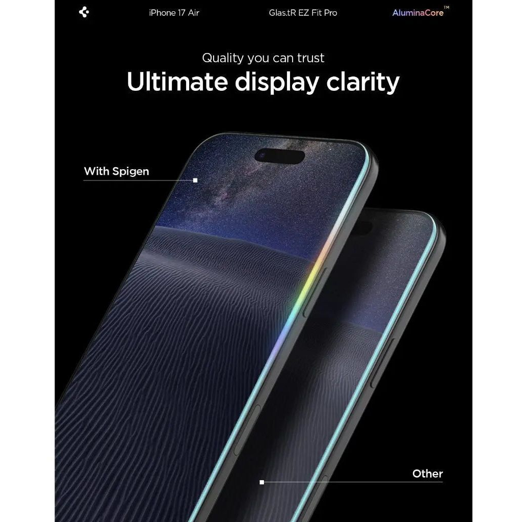 Скло захисне Spigen Glas.tR EZ Fit Pro HD iPhone 17 Air (AGL09870) - зображення 5