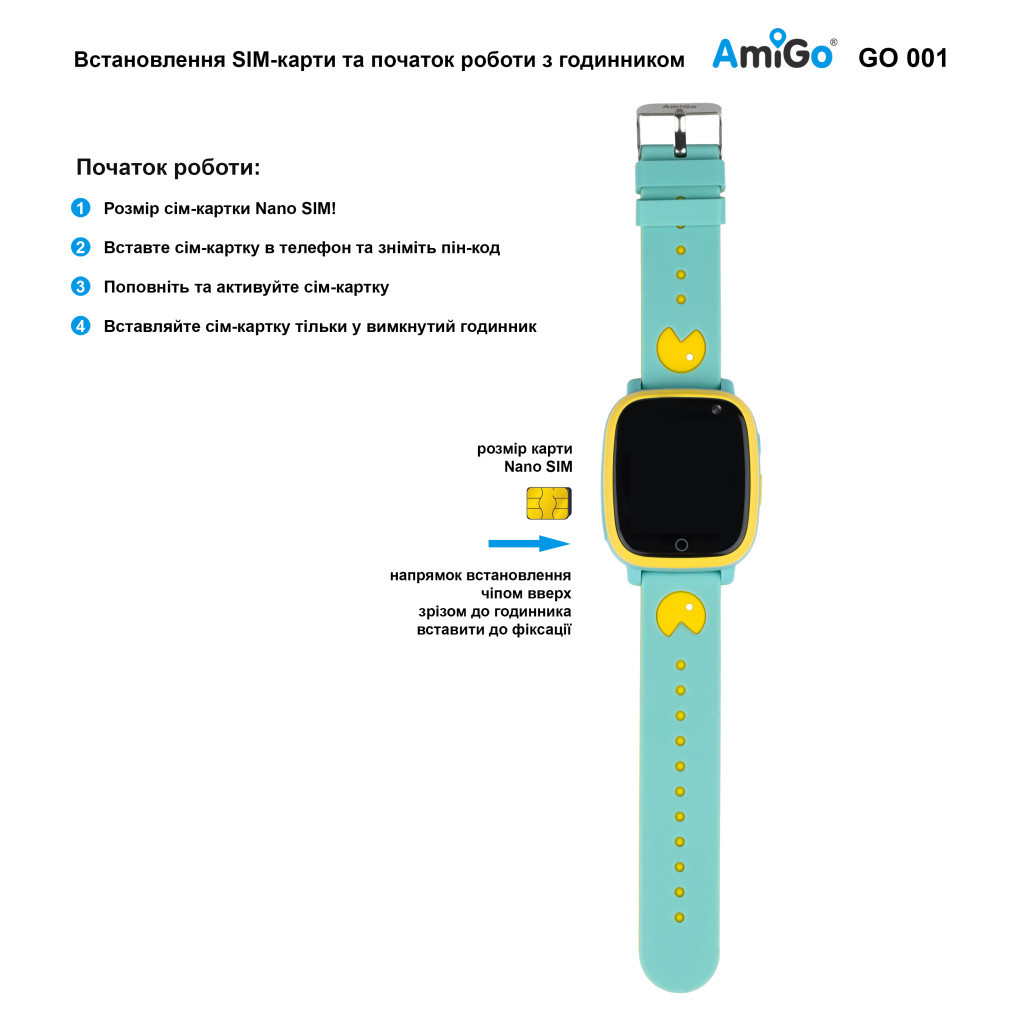 Смарт-годинник Amigo GO001 iP67 Green (856056) - зображення 9