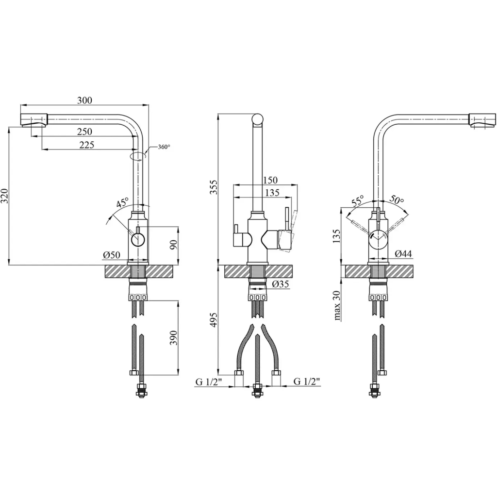 Змішувач Kroner Klassisch-ESG038 (CV022992) - зображення 9