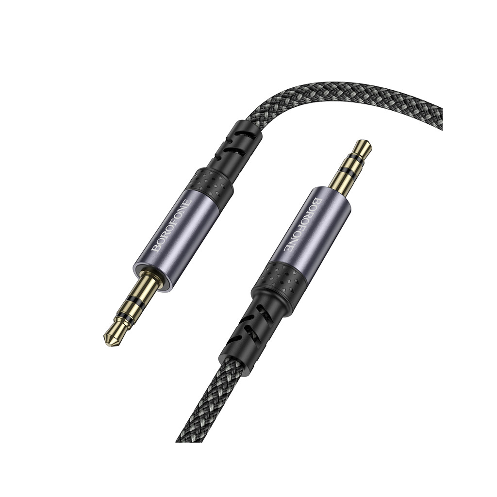 Кабель мультимедійний 3.5mm M to 3.5mm M grey BOROFONE (6941991118968) - зображення 5
