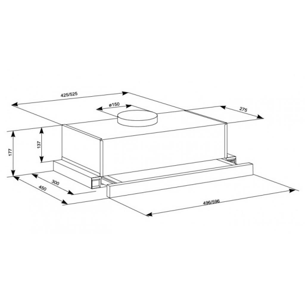 Витяжка кухонна Eleyus LOTUS 700 60 X - зображення 10