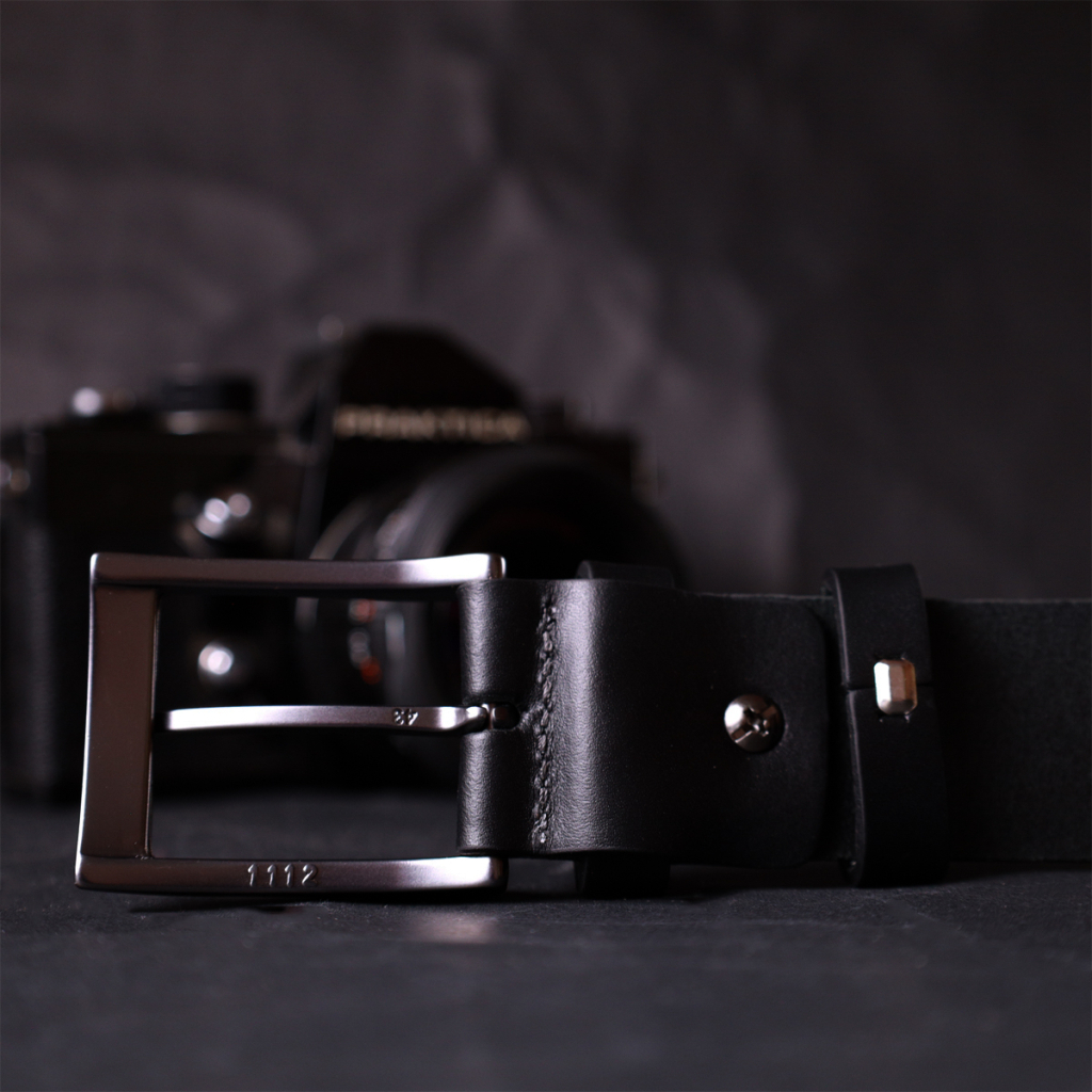 Ремінь Grande Pelle Шкіряний Чорний (11690) - зображення 9